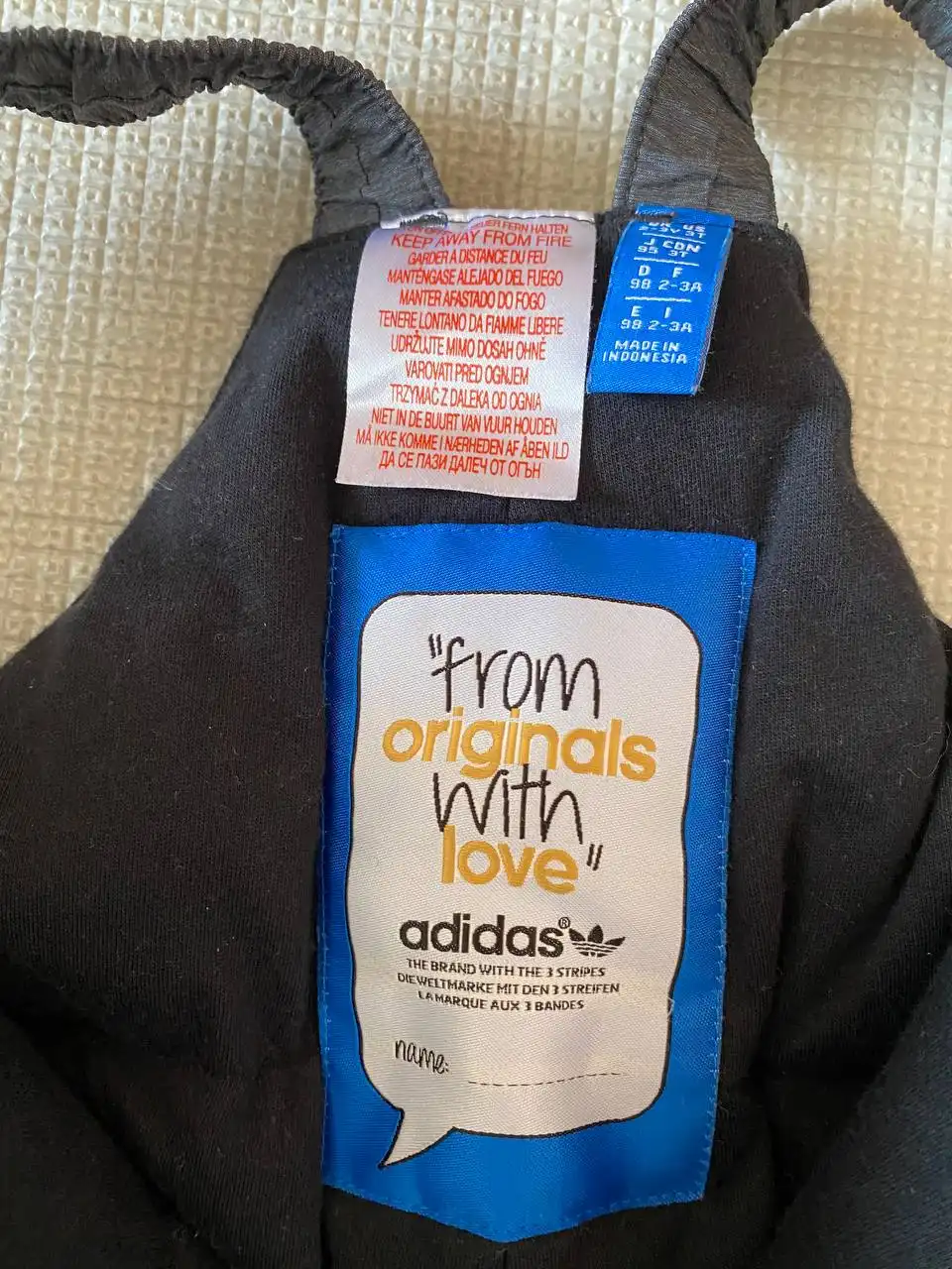 Полукомбинезон Adidas оригинал, пуховый, размер 98