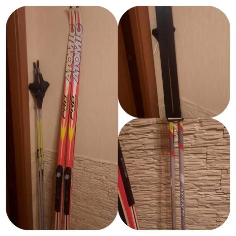 Лыжи беговые Atomic pro classik с палками Avanti - частное объявление в Томск