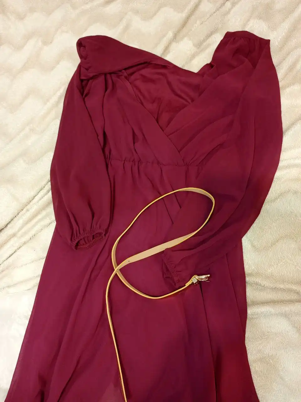 Новое бордовое платье размер 48