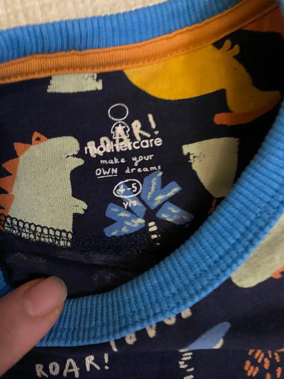 Пижамы Mothercare с динозаврами