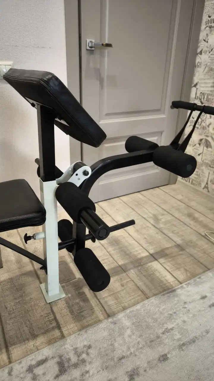 Многофункциональный тренажер со штангой и скамьей - Спорттовары (Хобби и отдых) в Томск