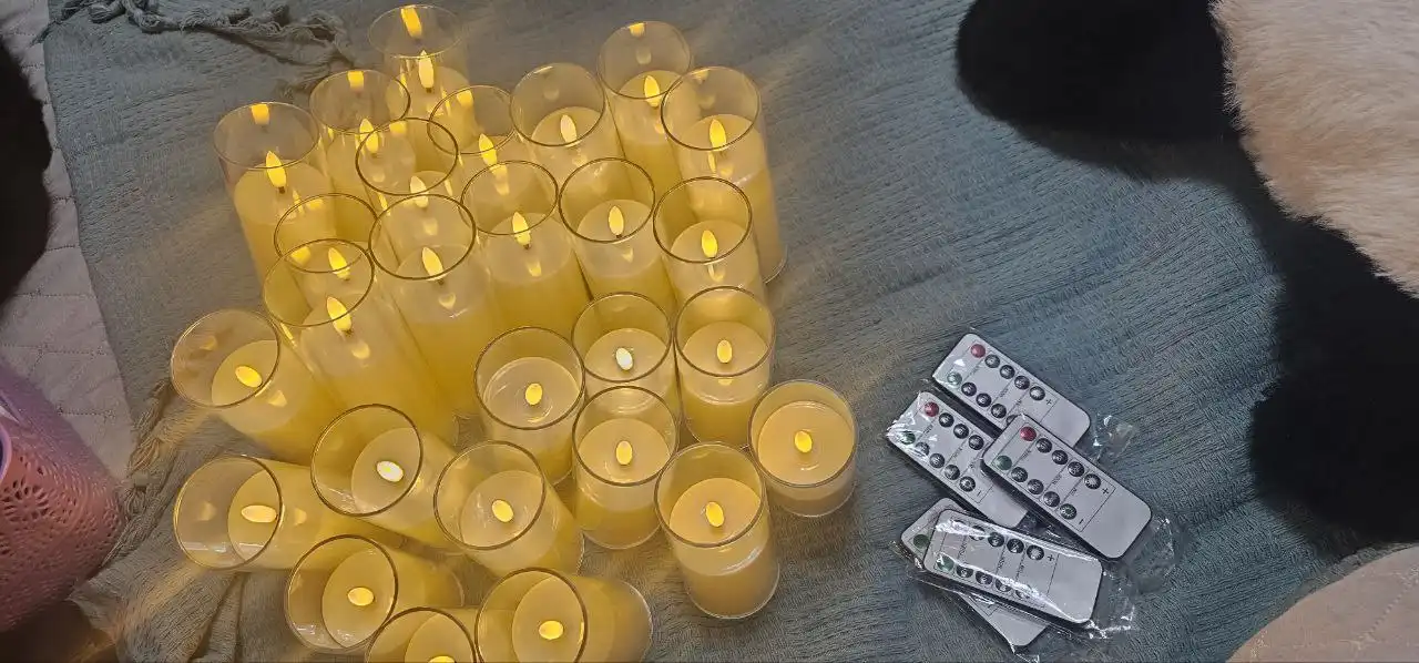 Свечи с эффектом мерцания на батарейках с пультом - Декор (Для дома и дачи) в Томск