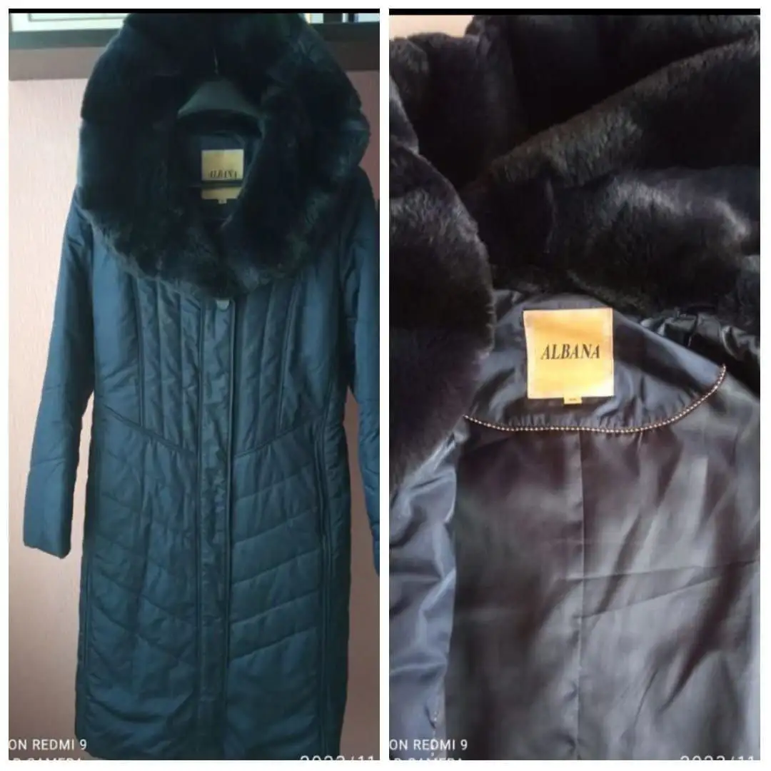 Пуховик ALBANA с меховым капюшоном 46-48р - Верхняя одежда (Одежда) в Томск
