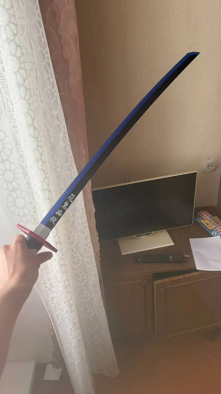 Продам катану Томиока Гию из аниме «Клинок, рассекающий демонов» - Коллекционные предметы (Хобби и отдых) в Томск