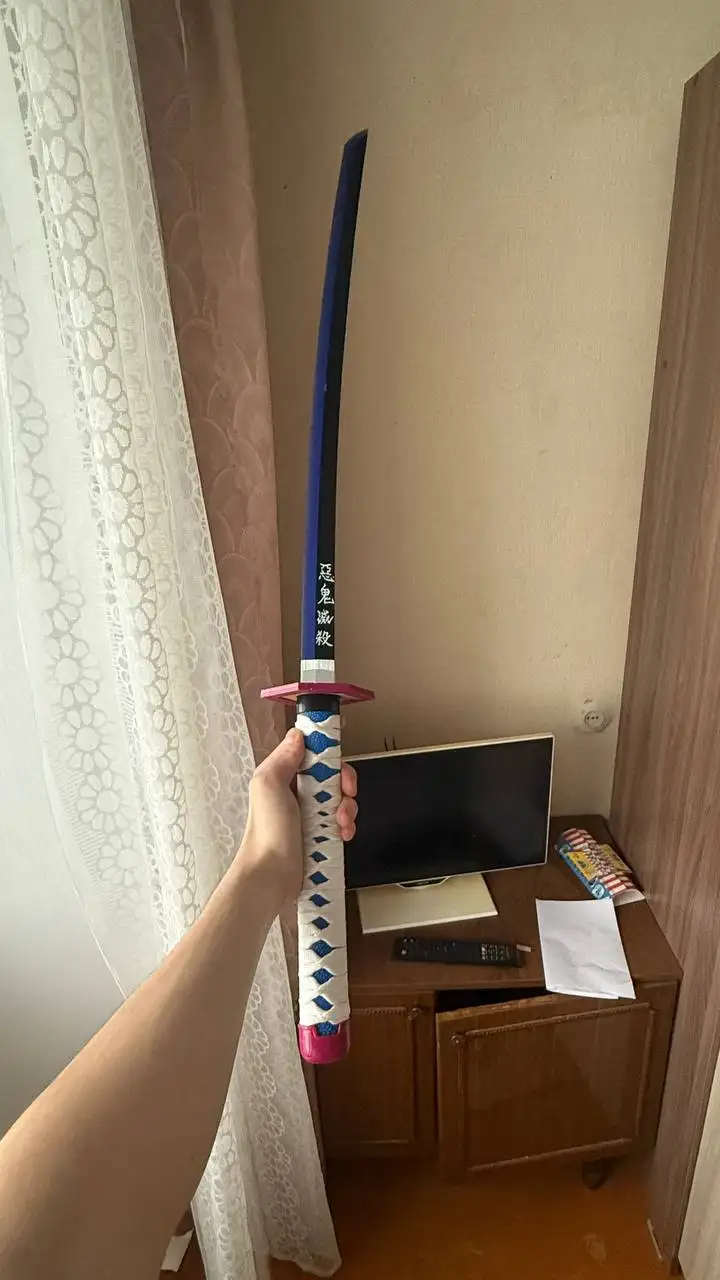 Продам катану Томиока Гию из аниме «Клинок, рассекающий демонов» - Коллекционные предметы (Хобби и отдых) в Томск