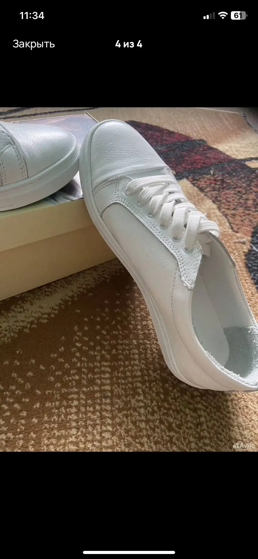 Белые кеды Alessio Nesca размер 41 - Обувь (Одежда) в Томск