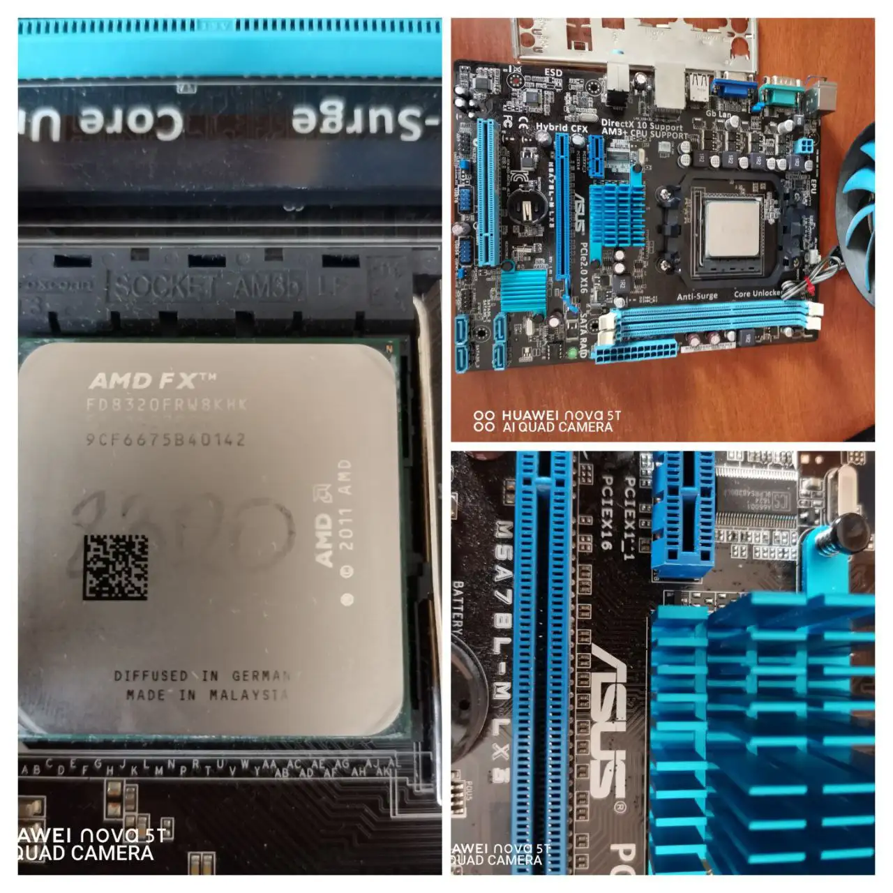 Продам комплект: материнская плата Asus m5a78l-m lx3, процессор fx 8320 и кулер - Компьютерные комплектующие (Электроника) в Томск