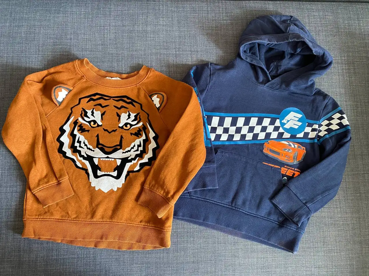 Продажа детской одежды H&M: тигр и толстовка - Одежда (Товары для детей) в Томск