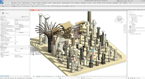 Набор архитектурных колонн (Revit 2019-2024) - частное объявление в Арзамас