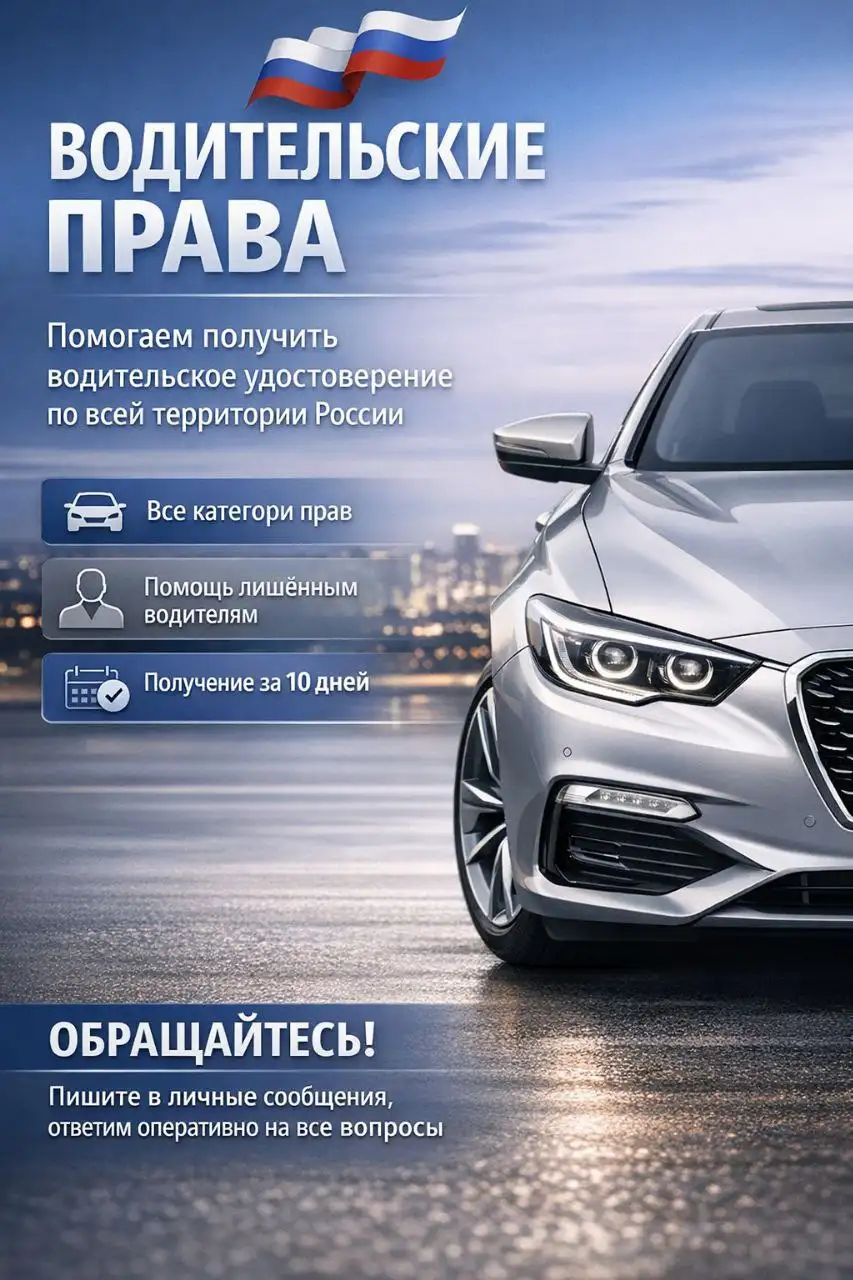 Водительские права в России с официальным сопровождением - Автоуслуги (Услуги) в Арзамас