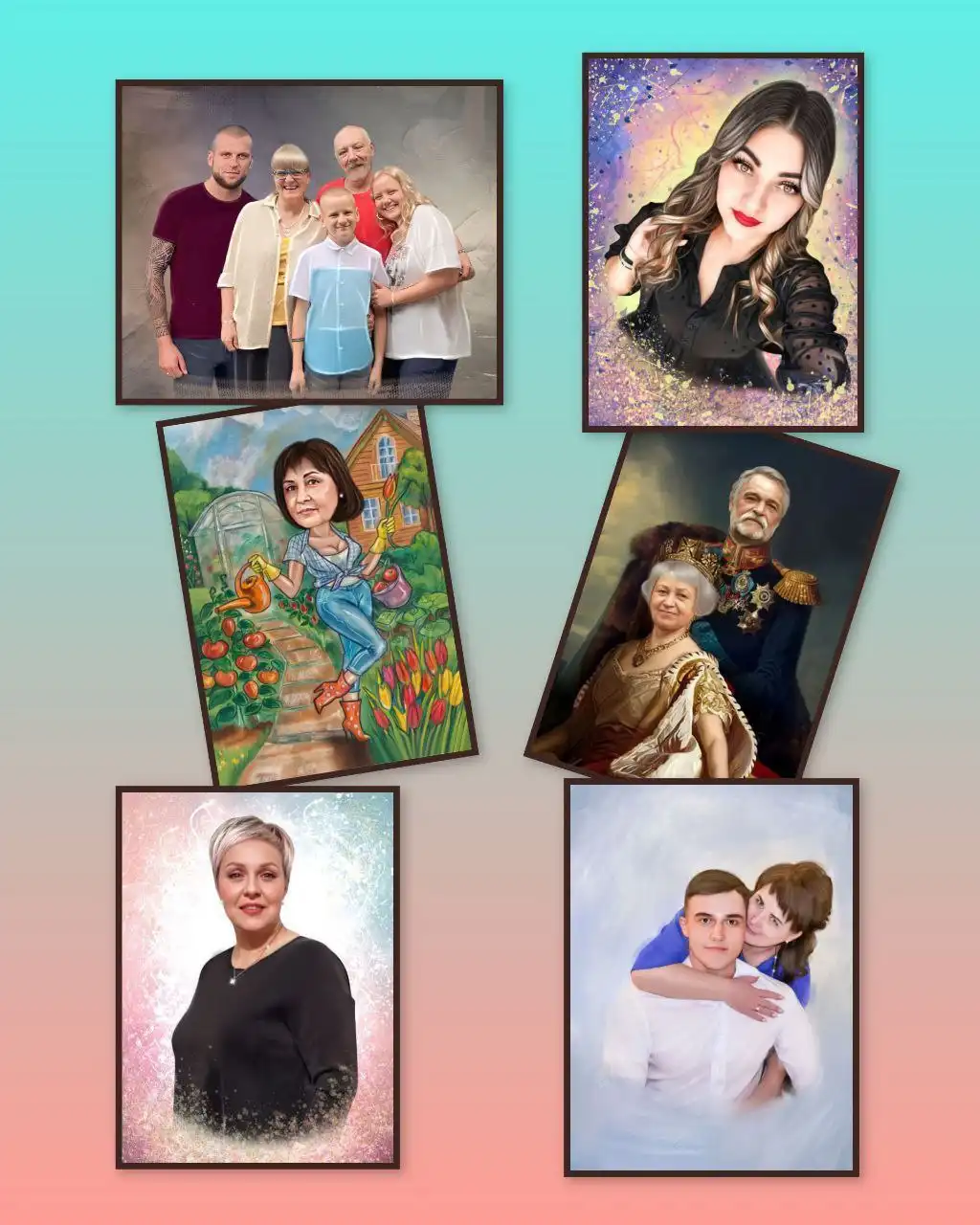 Арт портрет по фотографии в разных стилях
