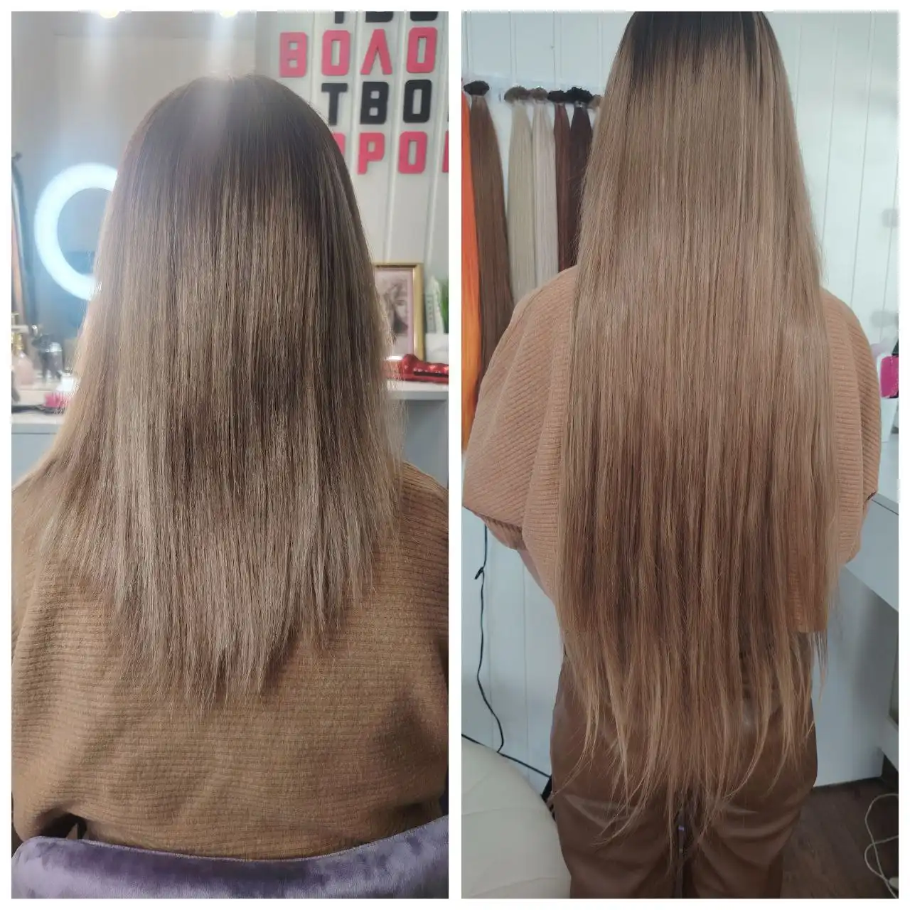 Биопротеиновые волосы и услуги наращивания