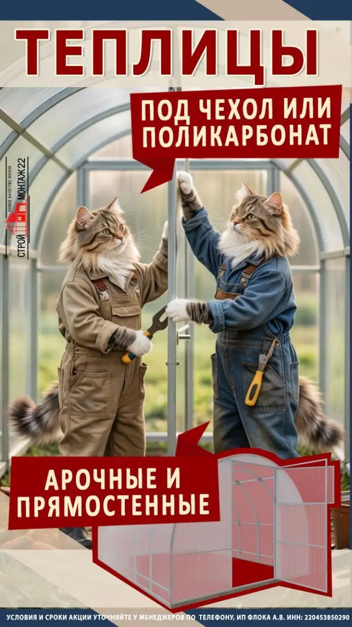 Большой выбор теплиц с доставкой по Алтайскому краю - Для дома и дачи в Барнаул
