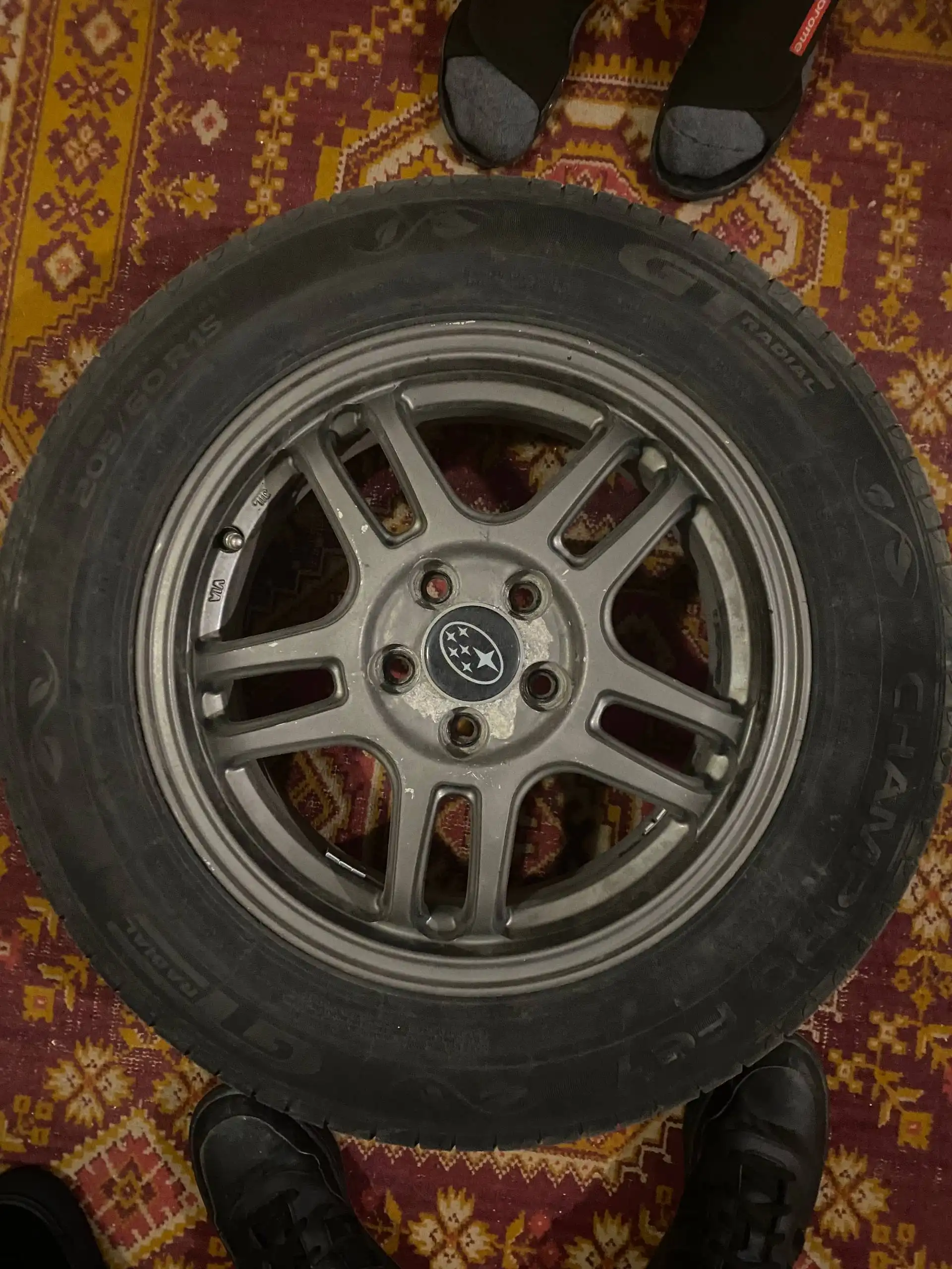 Комплект летних колес 205/60 R15 для Subaru Legacy - Колеса и диски (Запчасти) в Новосибирск