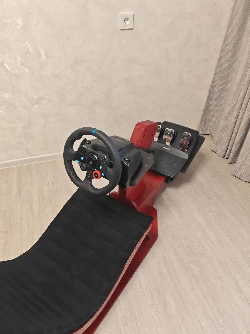 Руль для симулятора с педалями и комплектом