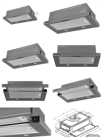 Вытяжка встраиваемая Konigin Pixel 60 1M Gray - Рассада и семена в Владивосток