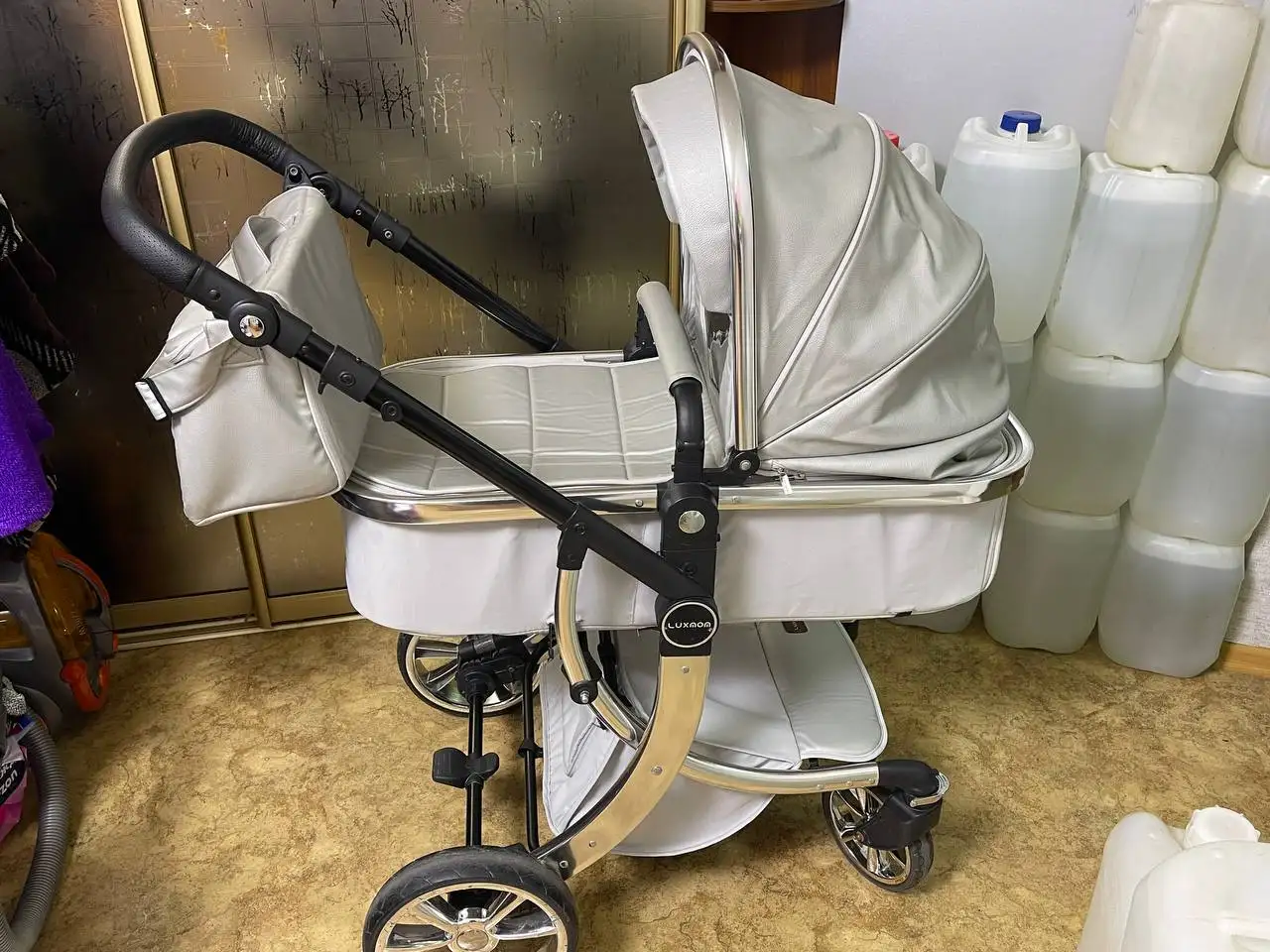 Коляска прогулочная Luxmom 2в1 кожа - Коляски (Товары для детей) в Владивосток