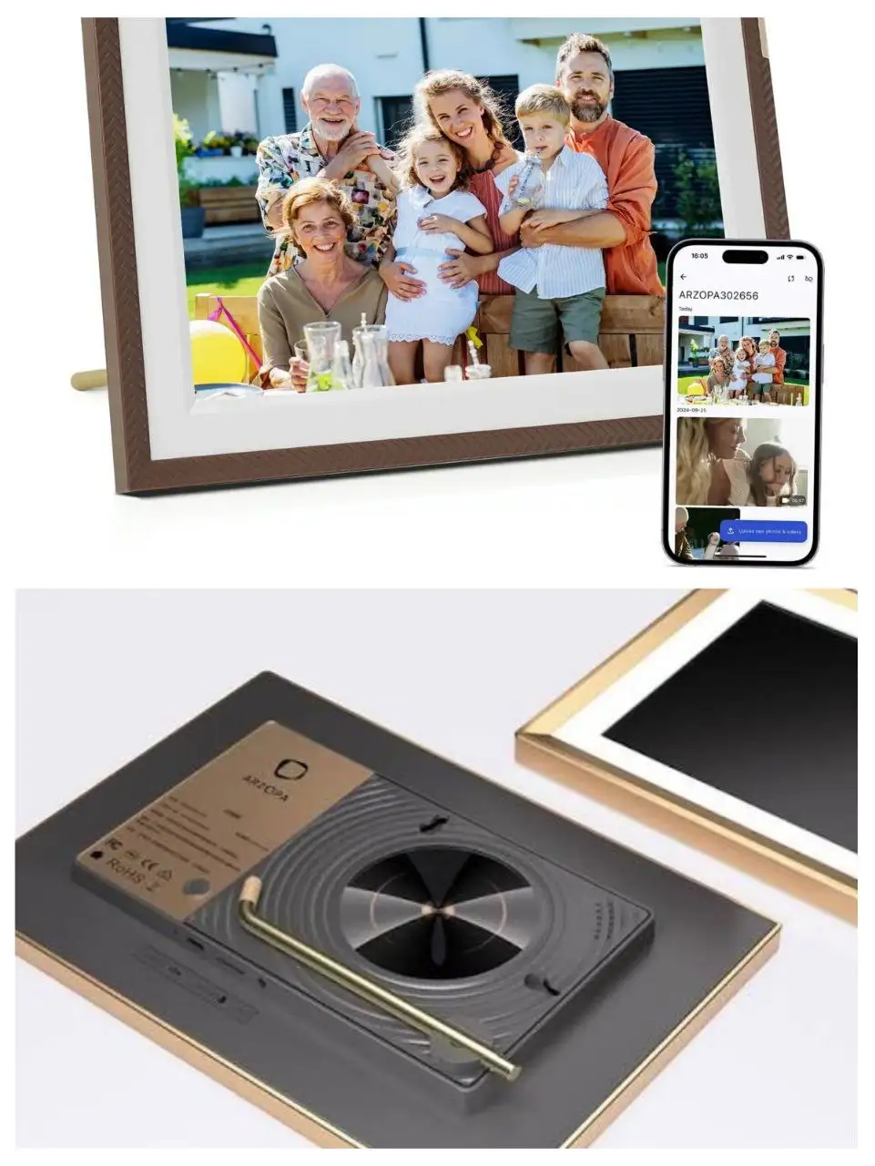 10.1" Arzopa D10 32Gb Wi-Fi цифровая фоторамка - Электроника в Владивосток