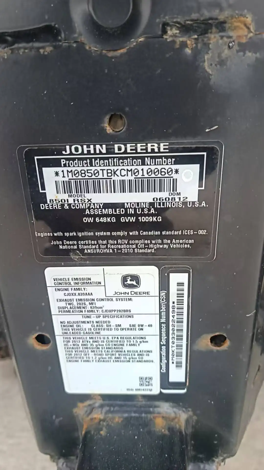 Два квадрика John Deere RSX850i - Квадроциклы (Авто) в Владивосток