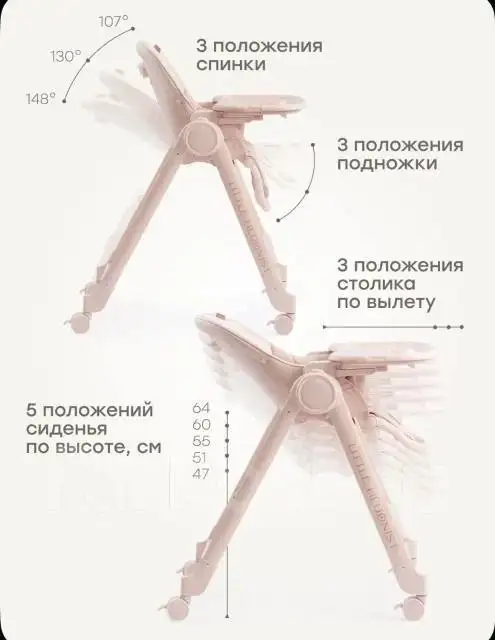 Happy Baby стульчик для кормления и автолюлька - Детская мебель (Товары для детей) в Владивосток