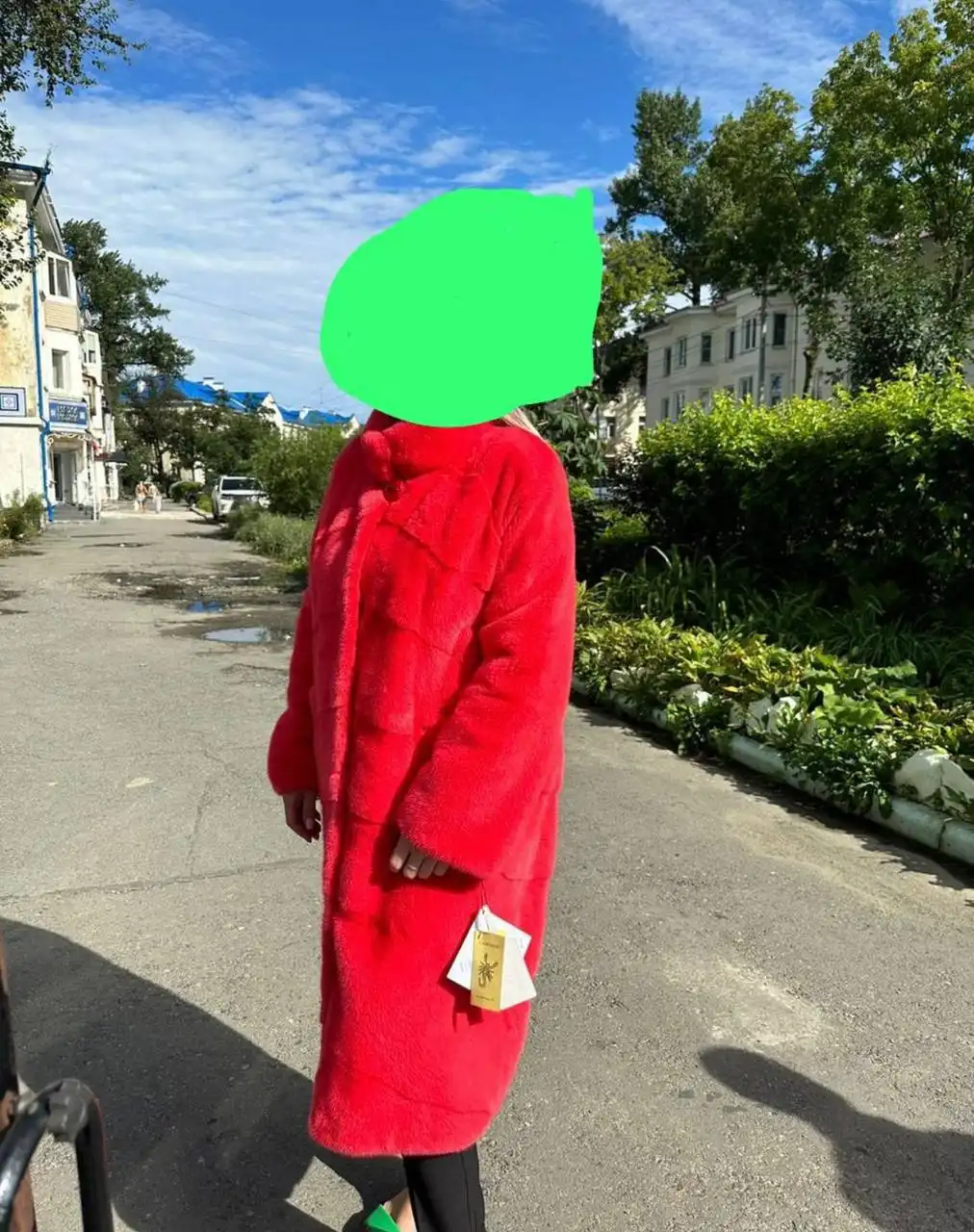 Продам шубу норка цвет коралловый