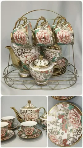 Фарфоровый сервиз на 6 персон с цветочным рисунком - частное объявление в Владивосток