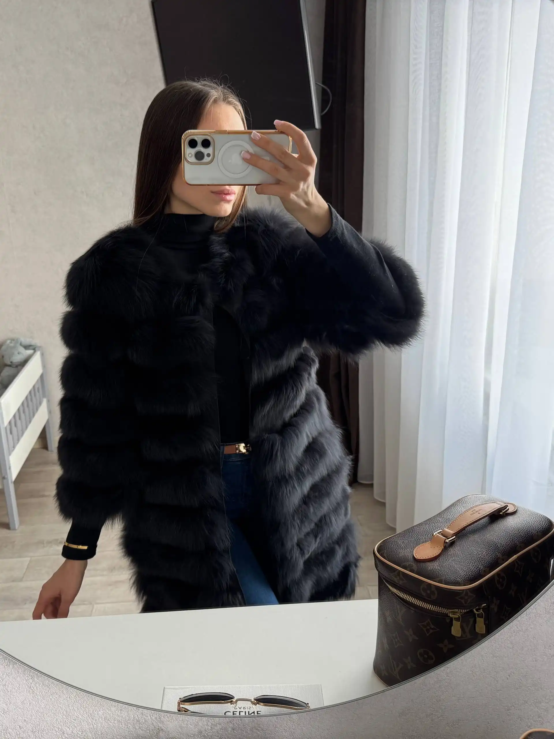 Натуральная шуба из песца 3 в 1 - Верхняя одежда (Одежда) в Владивосток