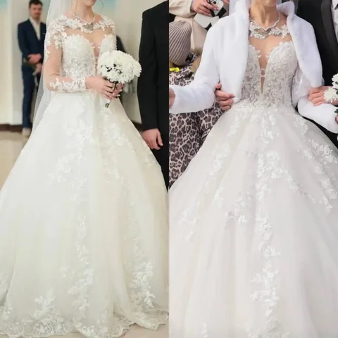 Продам свадебное платье с шубкой - Свитшоты в Владивосток