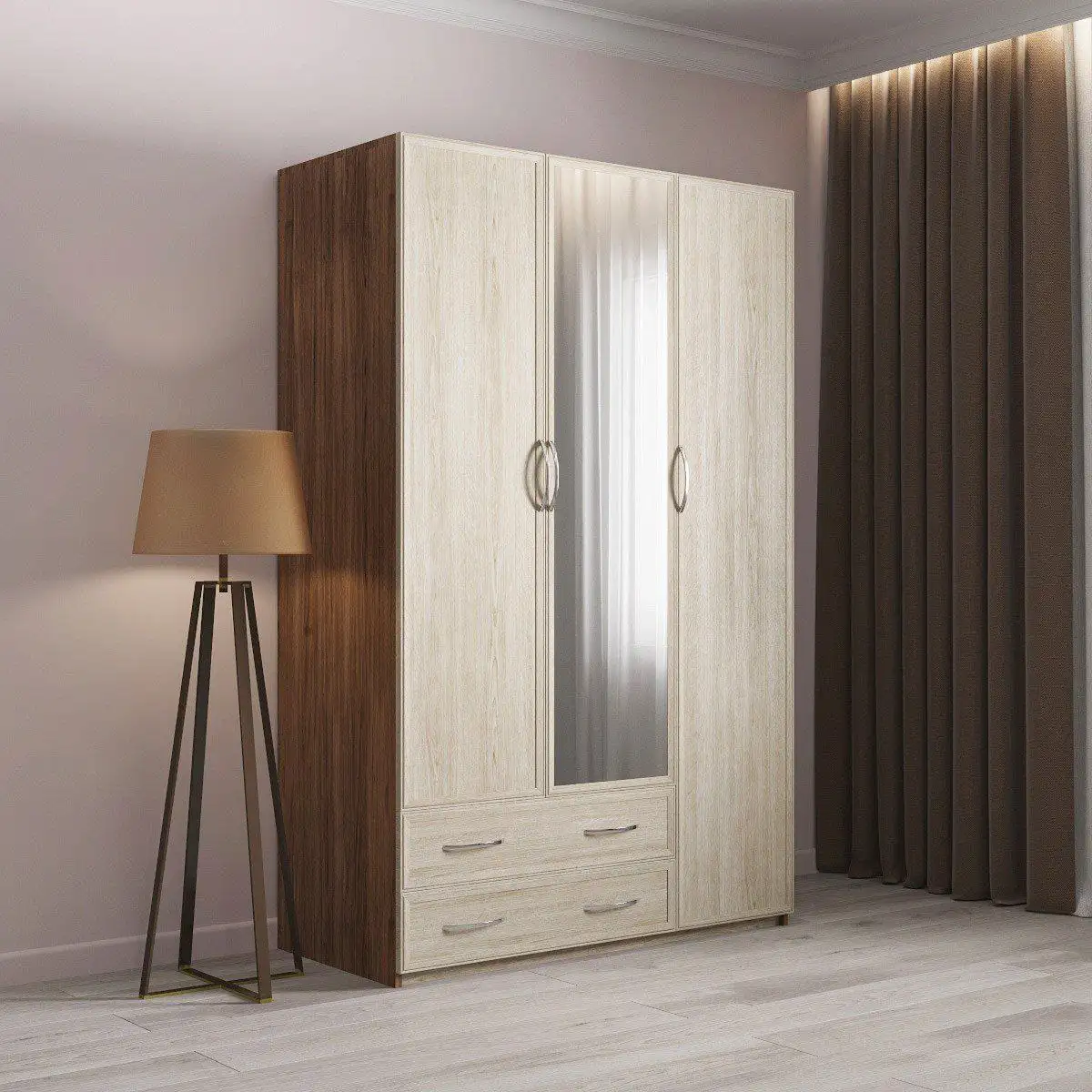 Продам шкаф распашной 3-х дверный с зеркалом - Мебель (Для дома и дачи) в Владивосток