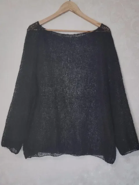 Джемпер паутинка из Кид мохера ручной вязки - Верхняя одежда и джинсы в Владивосток