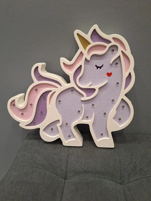 Светильник Единорог из дерева - Садовая мебель в Владивосток