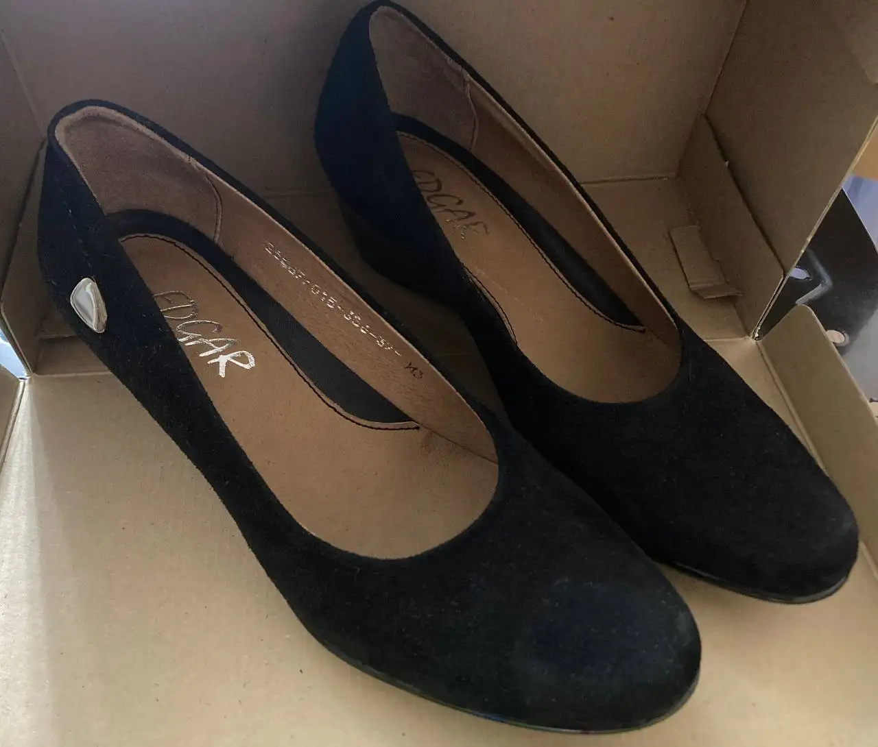 Туфли на каблуке 4.5 см, натуральная замша, размер 37р - Обувь (Одежда) в Владивосток