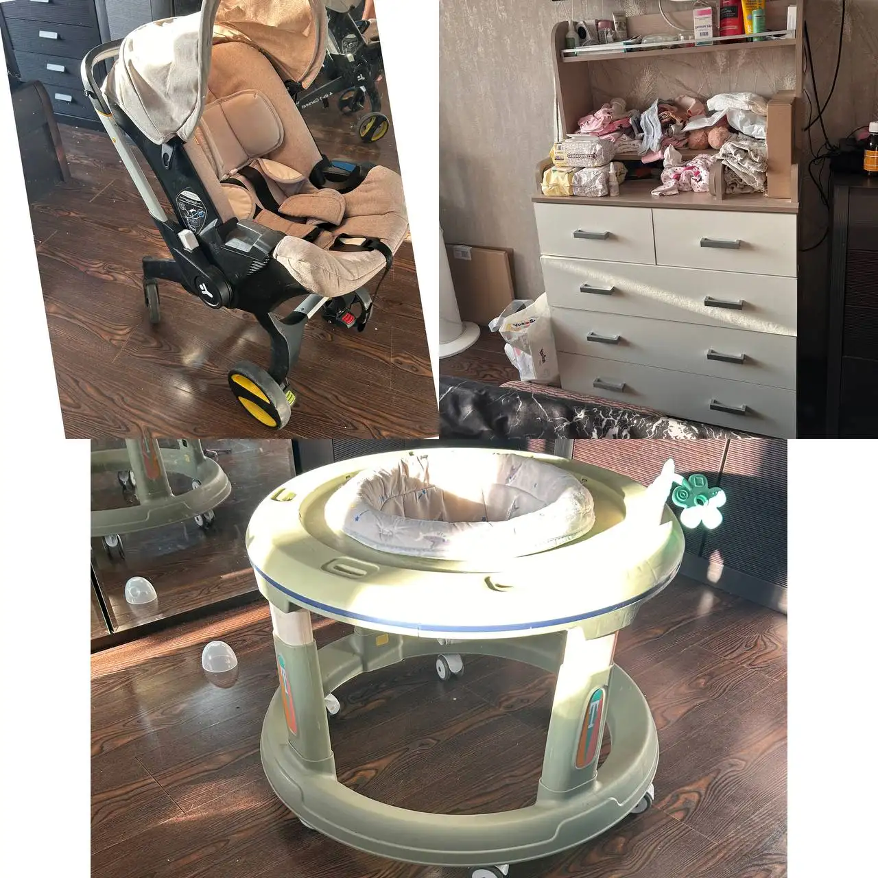 Продажа детских товаров: комод с пеленатором, ходунки, коляска - Товары для детей в Артем