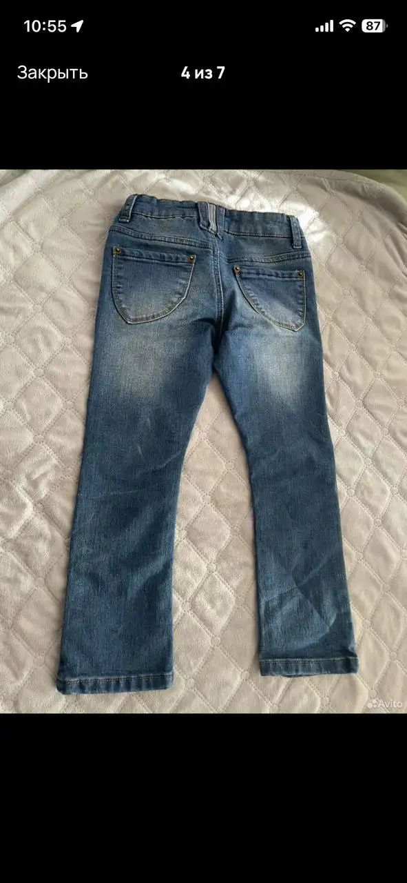 Джинсы для девочки 110 см - Детская одежда (Одежда) в Владивосток