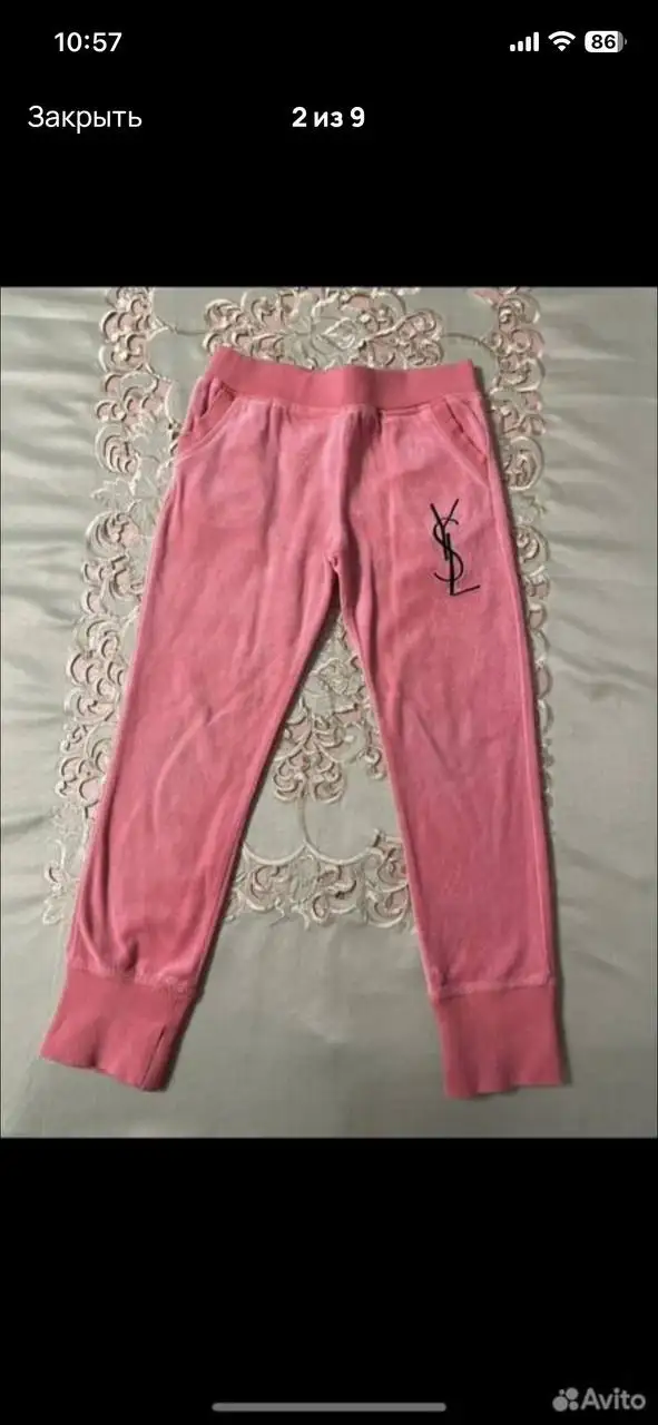 Розовый велюровый костюм для девочки 92 см - Детская одежда (Одежда) в Владивосток