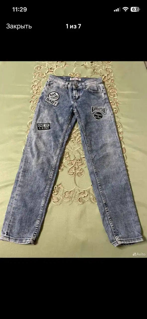 Джинсы для девочки 140 см - Детская одежда (Одежда) в Владивосток