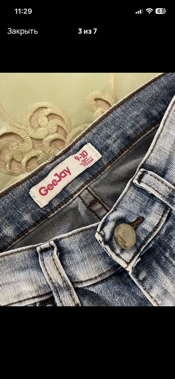 Джинсы для девочки 140 см - Детская одежда (Одежда) в Владивосток