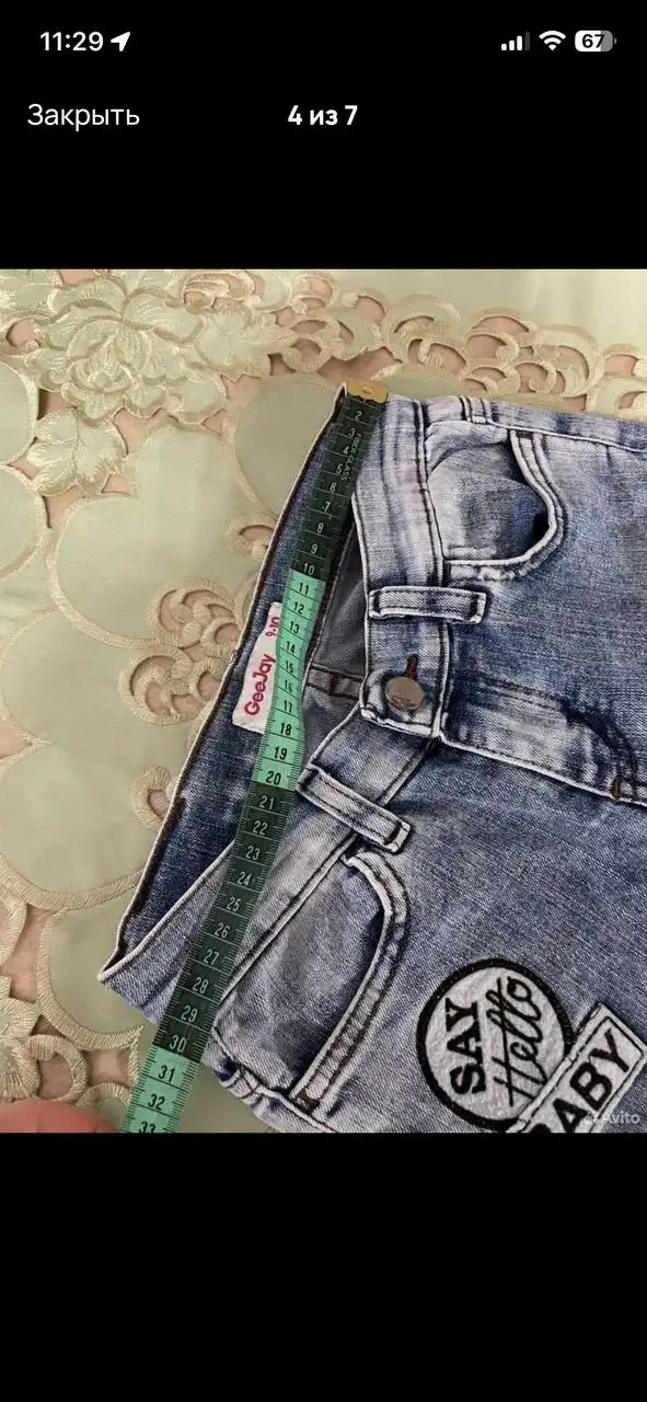 Джинсы для девочки 140 см - Детская одежда (Одежда) в Владивосток