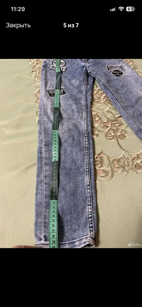 Джинсы для девочки 140 см - Детская одежда (Одежда) в Владивосток