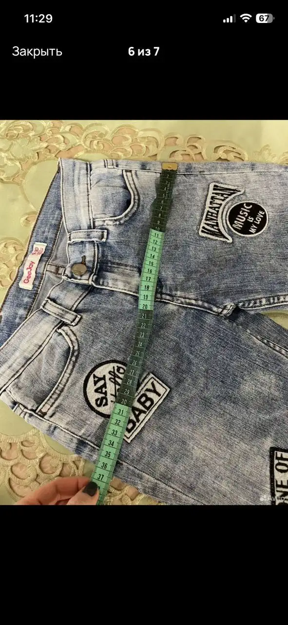 Джинсы для девочки 140 см - Детская одежда (Одежда) в Владивосток