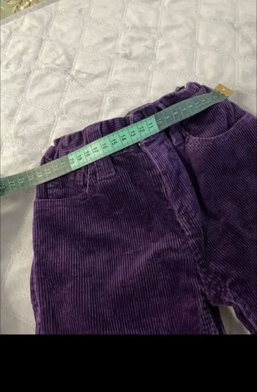 Детские фиолетовые вельветовые брюки - Одежда для детей (Товары для детей) в Владивосток