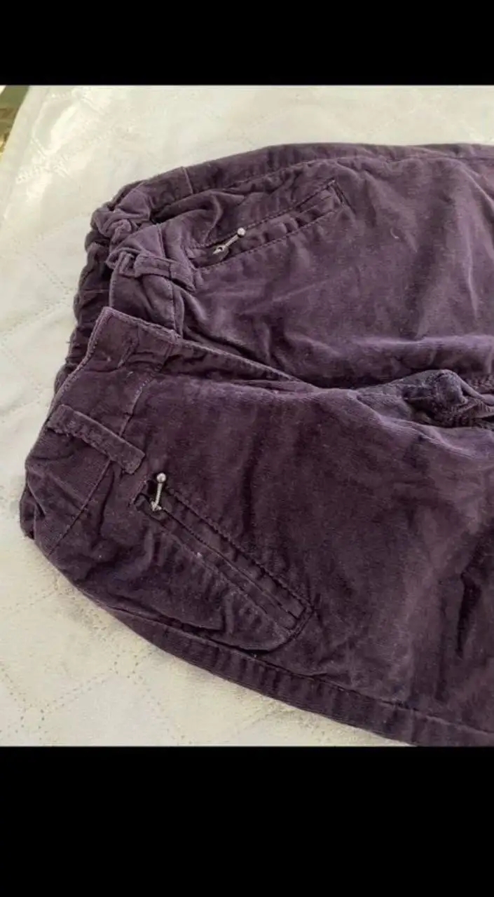 Фиолетовые вельветовые брюки для девочки на рост 140 см - Детская одежда (Одежда) в Владивосток