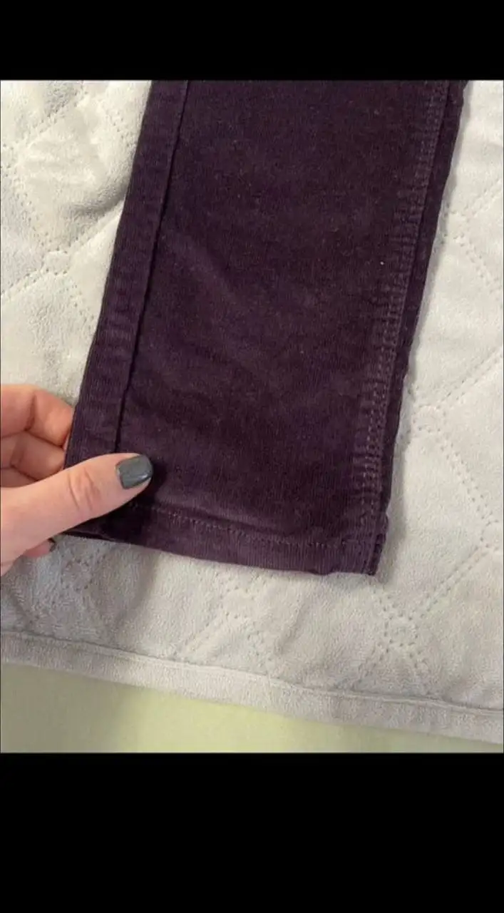 Фиолетовые вельветовые брюки для девочки на рост 140 см - Детская одежда (Одежда) в Владивосток