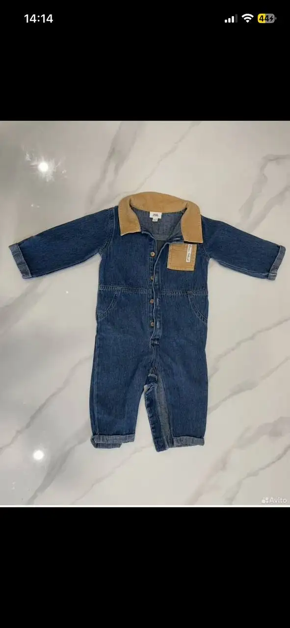 Джинсовый комбинезон для мальчика 62-68 см - Одежда для детей (Товары для детей) в Владивосток