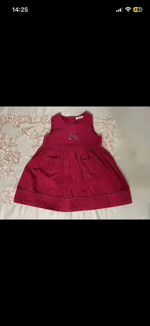 Детский сарафан из вельвета малинового цвета - Косплей в Владивосток