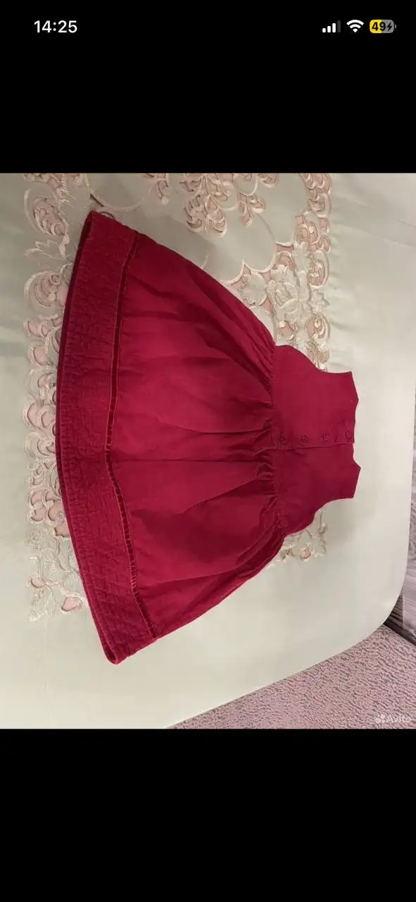 Детский сарафан из вельвета малинового цвета - Детская одежда (Одежда) в Владивосток