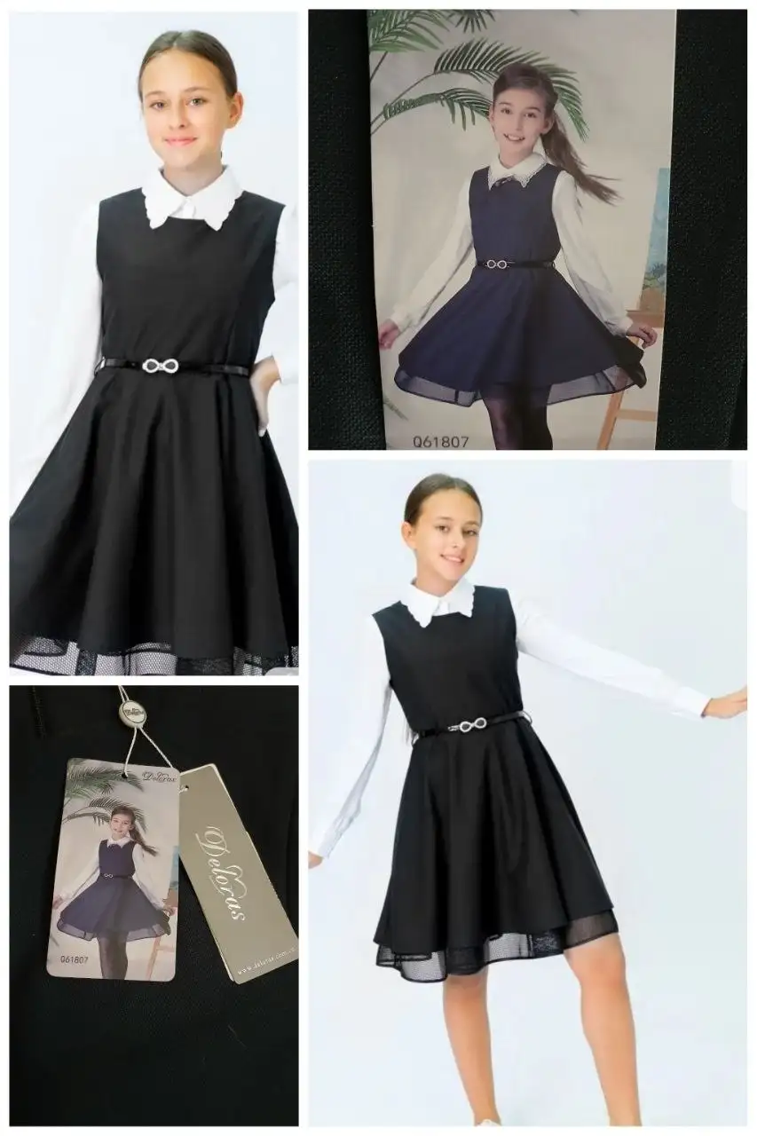 Школьный сарафан для девочки Deloras черный - Детская одежда (Одежда) в Владивосток