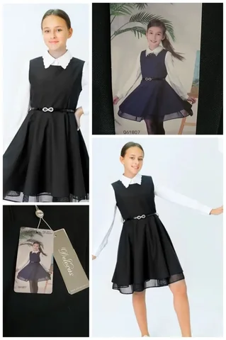 Школьный сарафан для девочки Deloras черный - Детская одежда в Владивосток