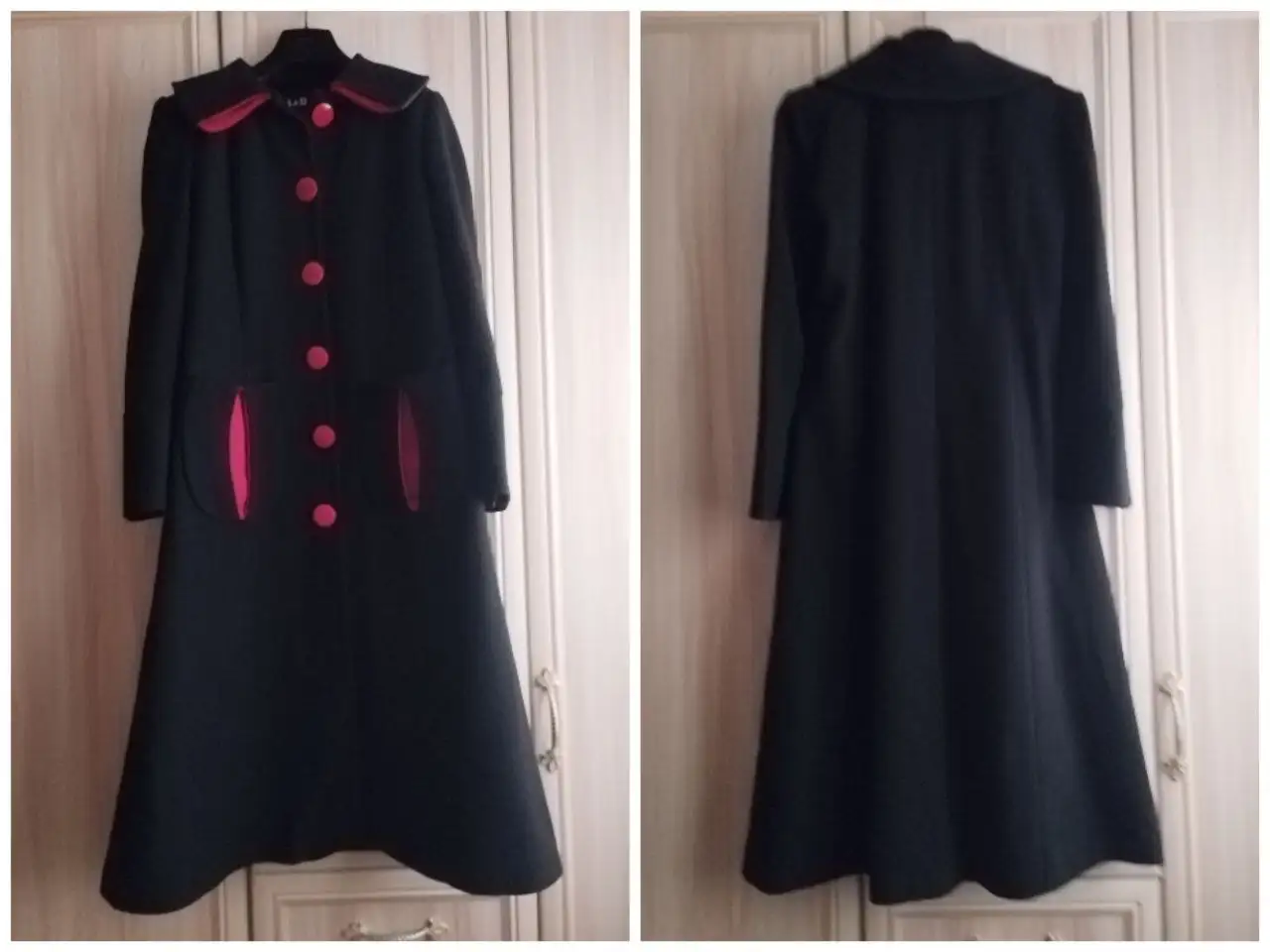 Элегантное женское демисезонное пальто La Dea, размер 44-46 - Верхняя одежда (Одежда) в Владивосток