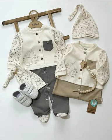 Турецкий слип и шапочка для малыша 0-3 месяцев - Конструкторы в Владивосток